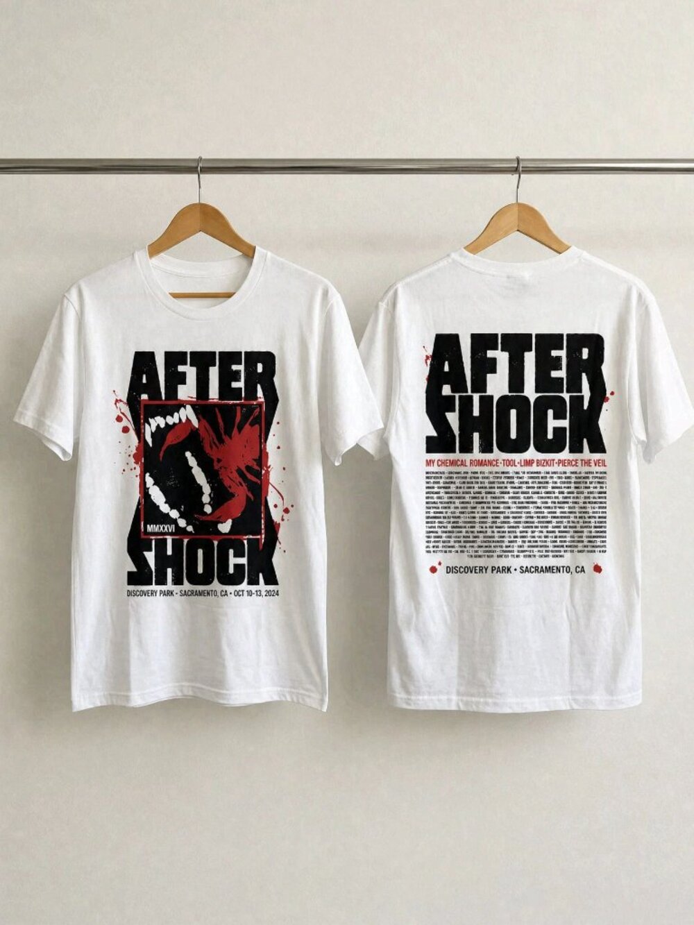 Aftershock Festival 2026 Sacramento T-Shirt White Reprint
